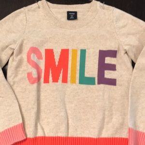 “Smile” sweater girls 5T